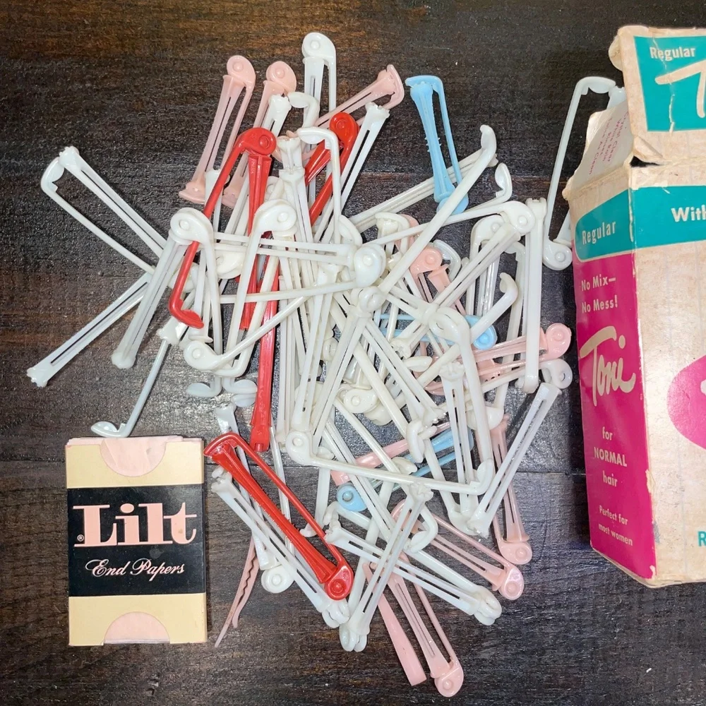 Vintage Regular Toni Home Permanent Box & Rollers/Rods Home‎ Permanent